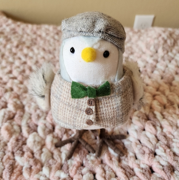 Target Other - Target Holiday Decor Plush Bird with Green Bow Tie. Part of Target's Wondershop
